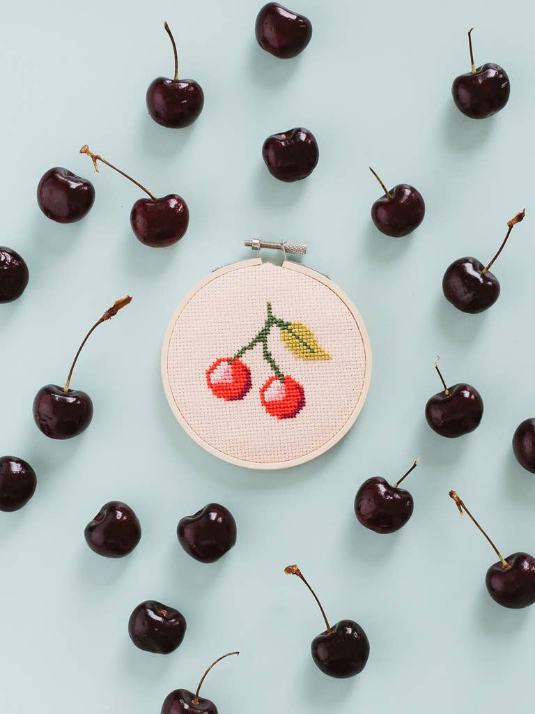Cherry Cross Stitch Kit