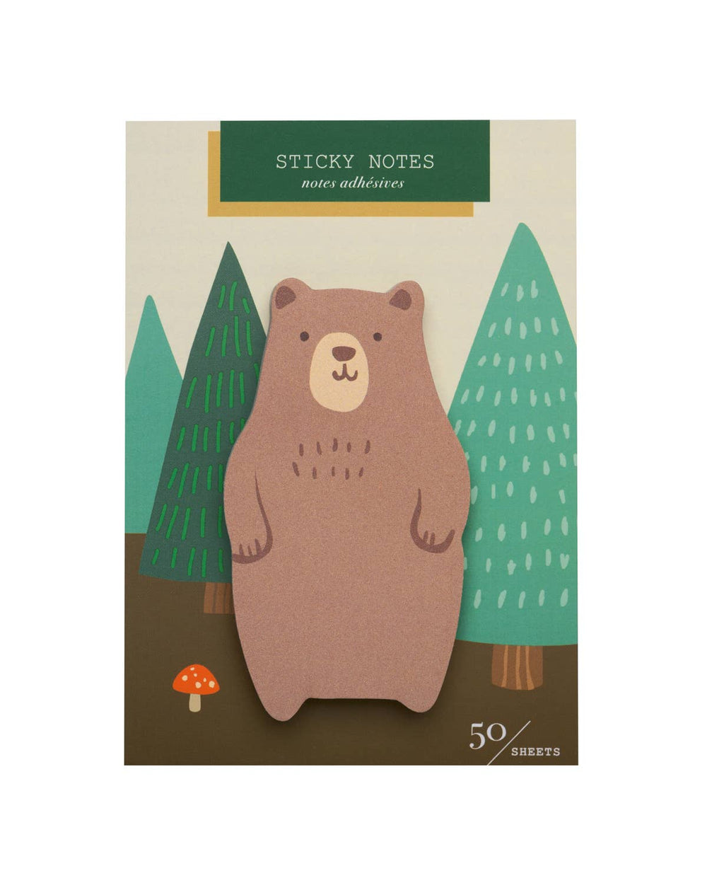 Bear Die Cut Single Sticky Notes