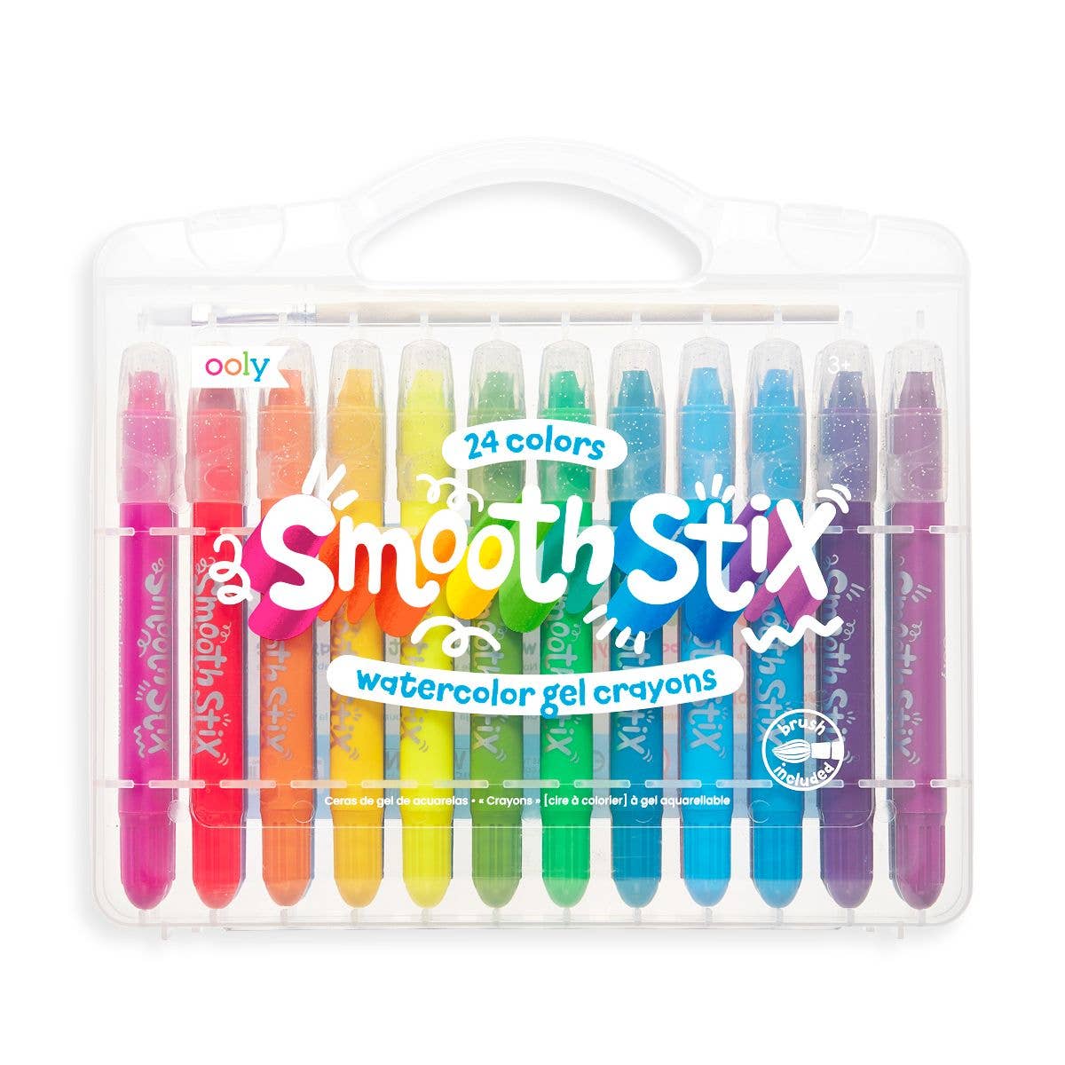 Smooth Stix Watercolor Gel Crayons - Set of 24 Colors