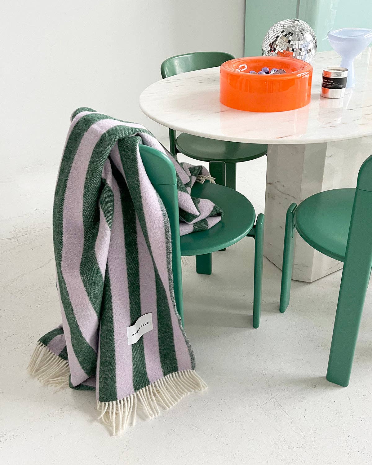 Blanket CANDY WRAP Lilac / Green 4.25 x 6.5ft