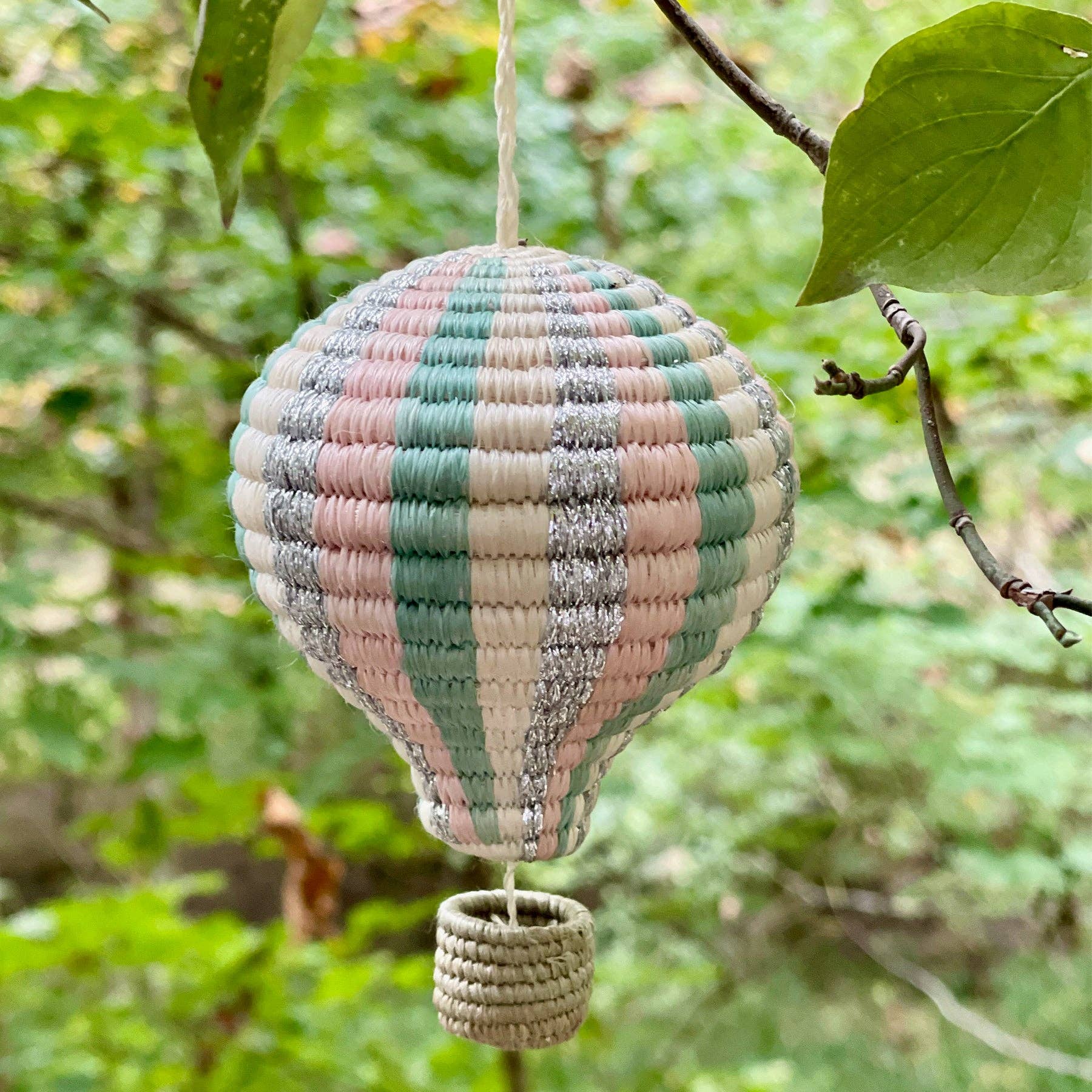 Pastel Hot Air Balloon Ornament