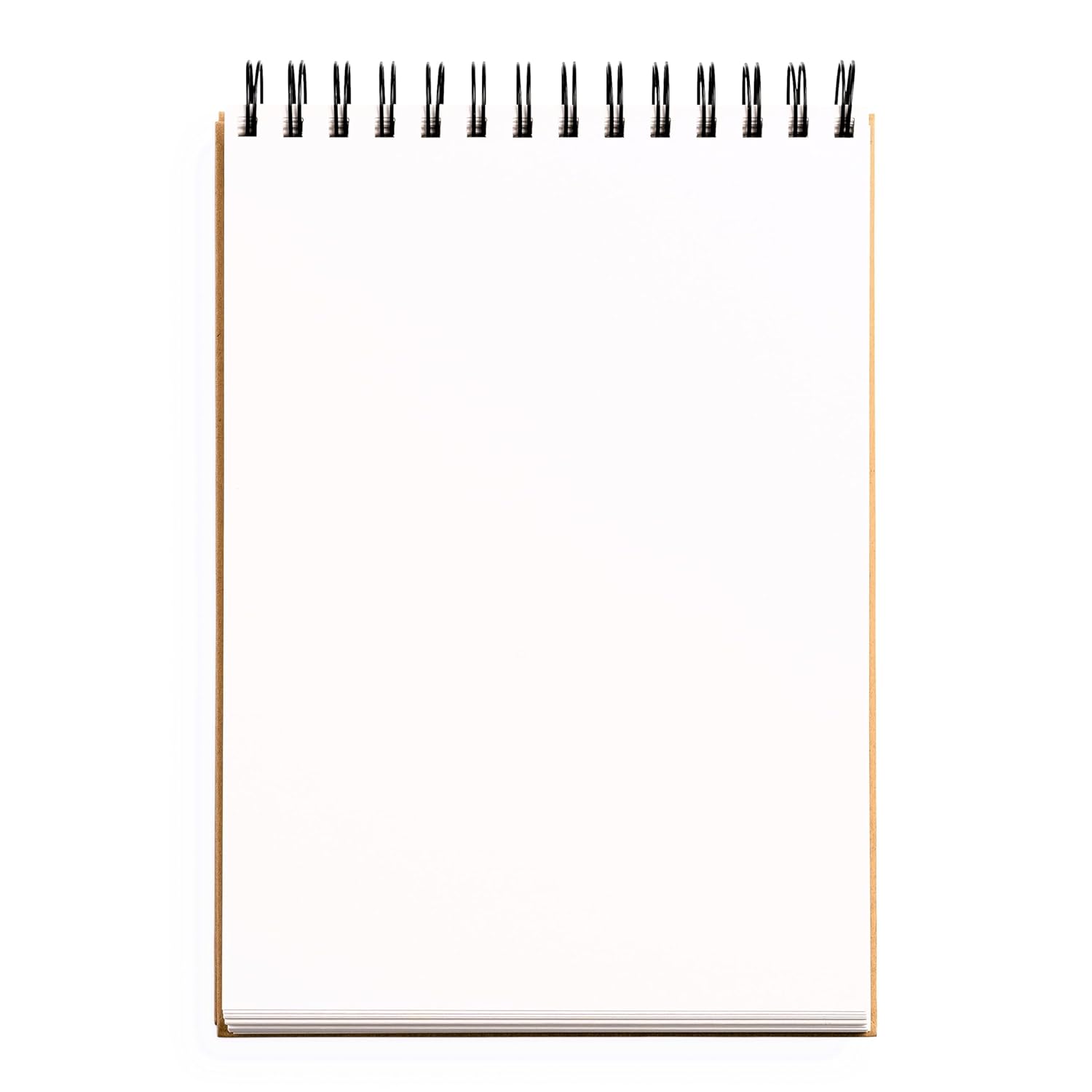 Medium Sketchbook 10 x 7"- Spiral Fliptop Landscape (Kraft)