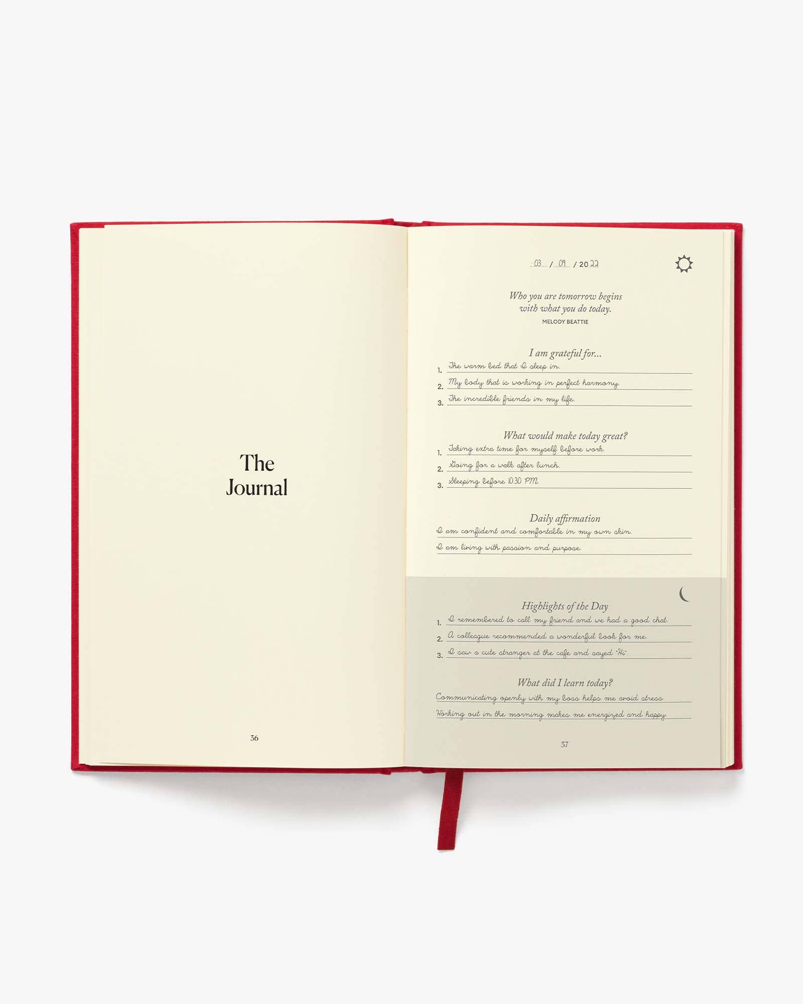 The Five Minute Journal Lunar Red