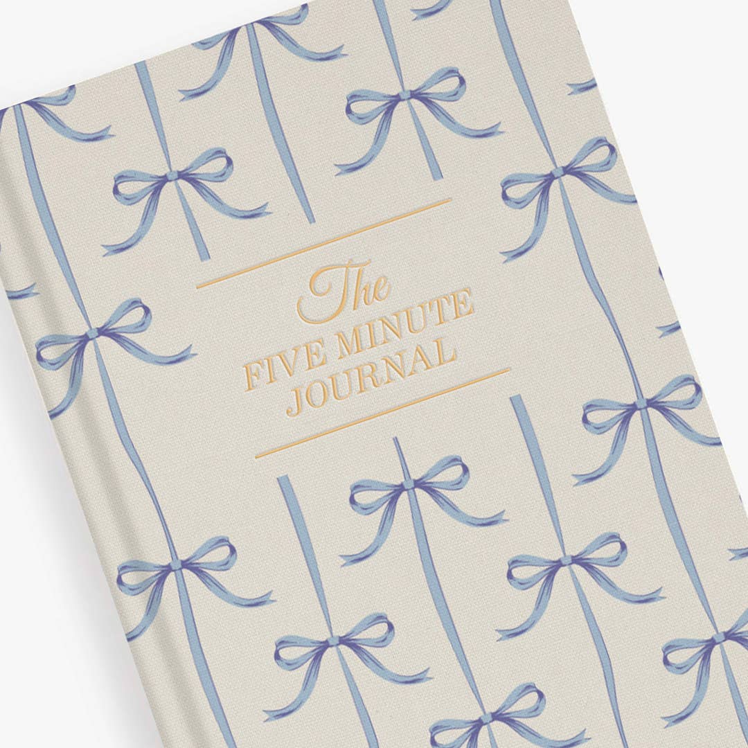 The Five Minute Journal Blue Bow | Exclusive Print
