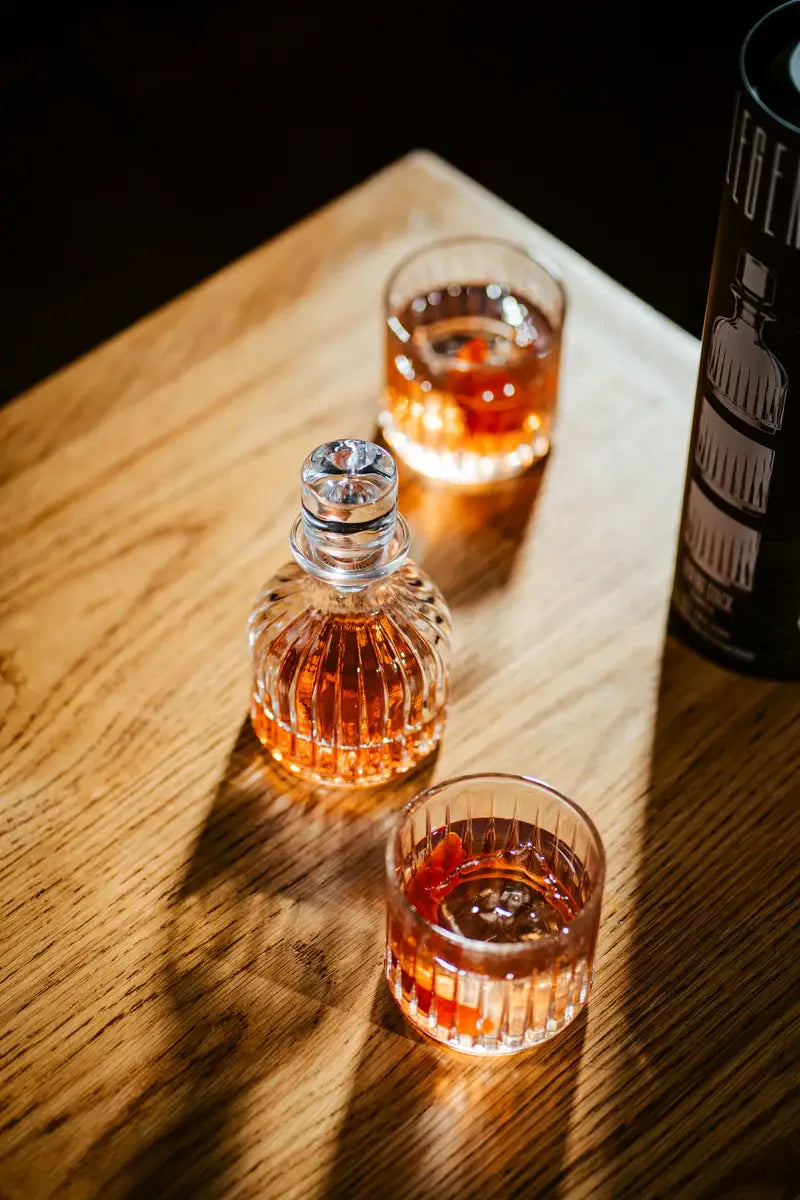 Legend Stack 3pc Stack Whisky Decanter & Tumblers