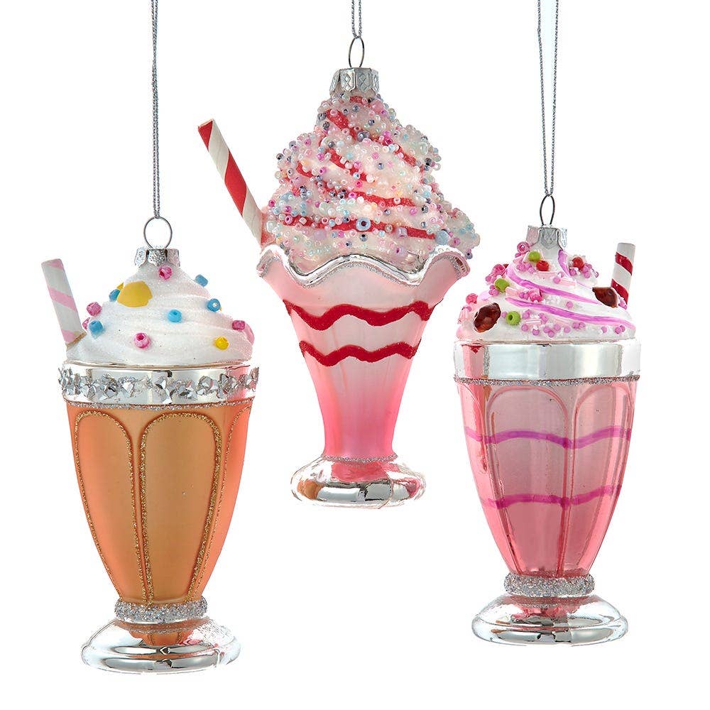 GLASS ICE CREAM FLOAT- SET OF 2