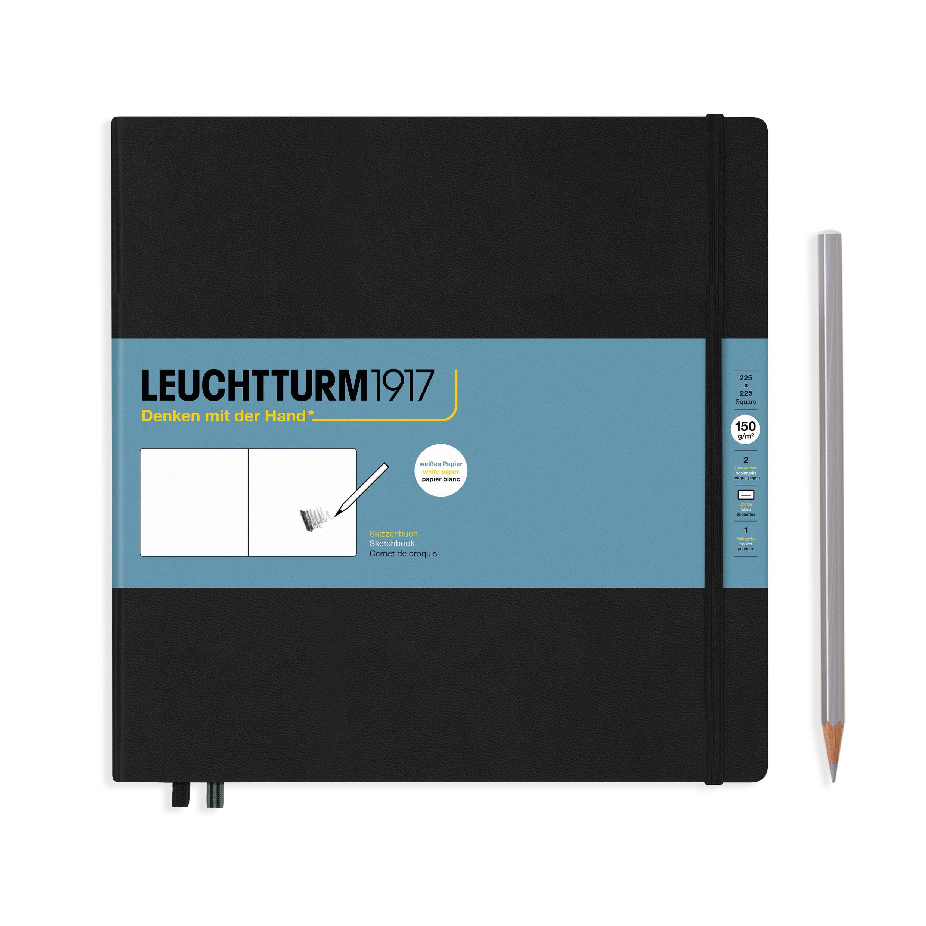 Sketchbooks - 150g/m² Paper Plain: Square / Black