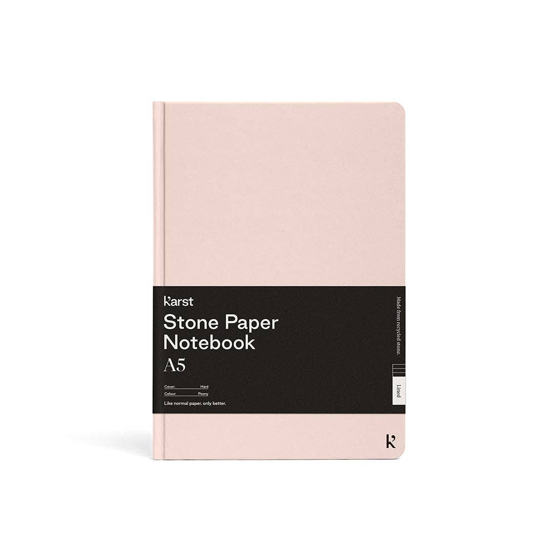Karst - A5 Hardcover Notebook - Lined: Lemon