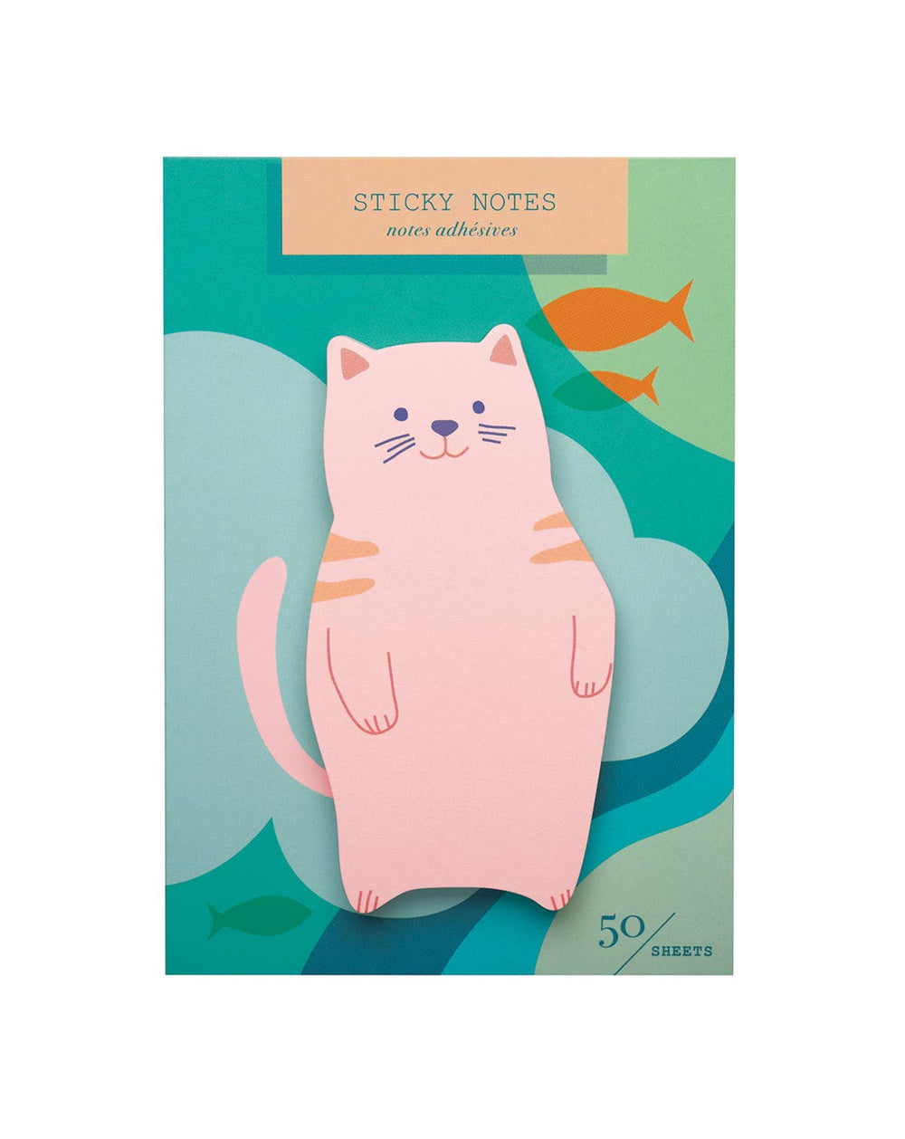 Gone Fishing Die Cut Sticky Notes