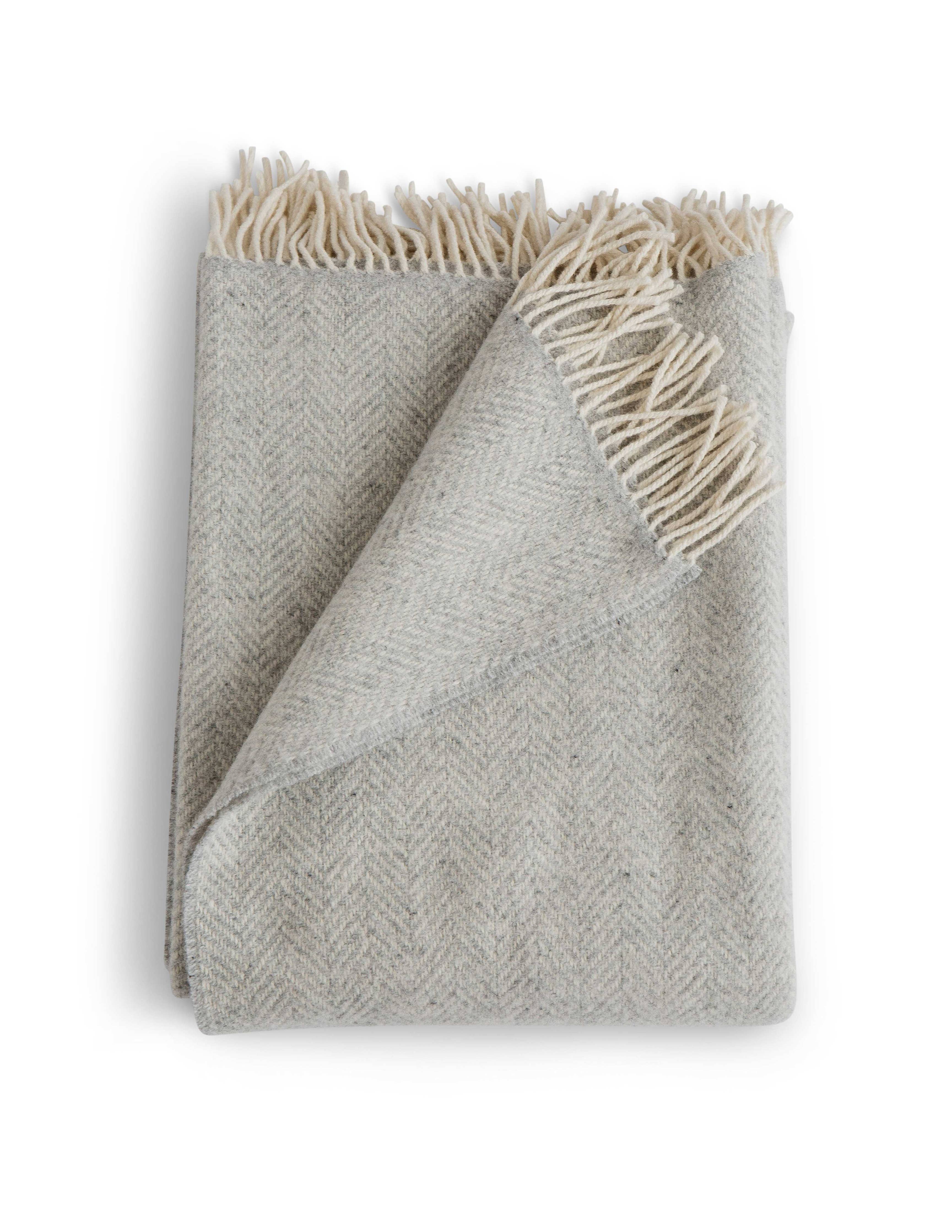 Herringbone w/ Cashmere Throws: NEW! Raw Honey