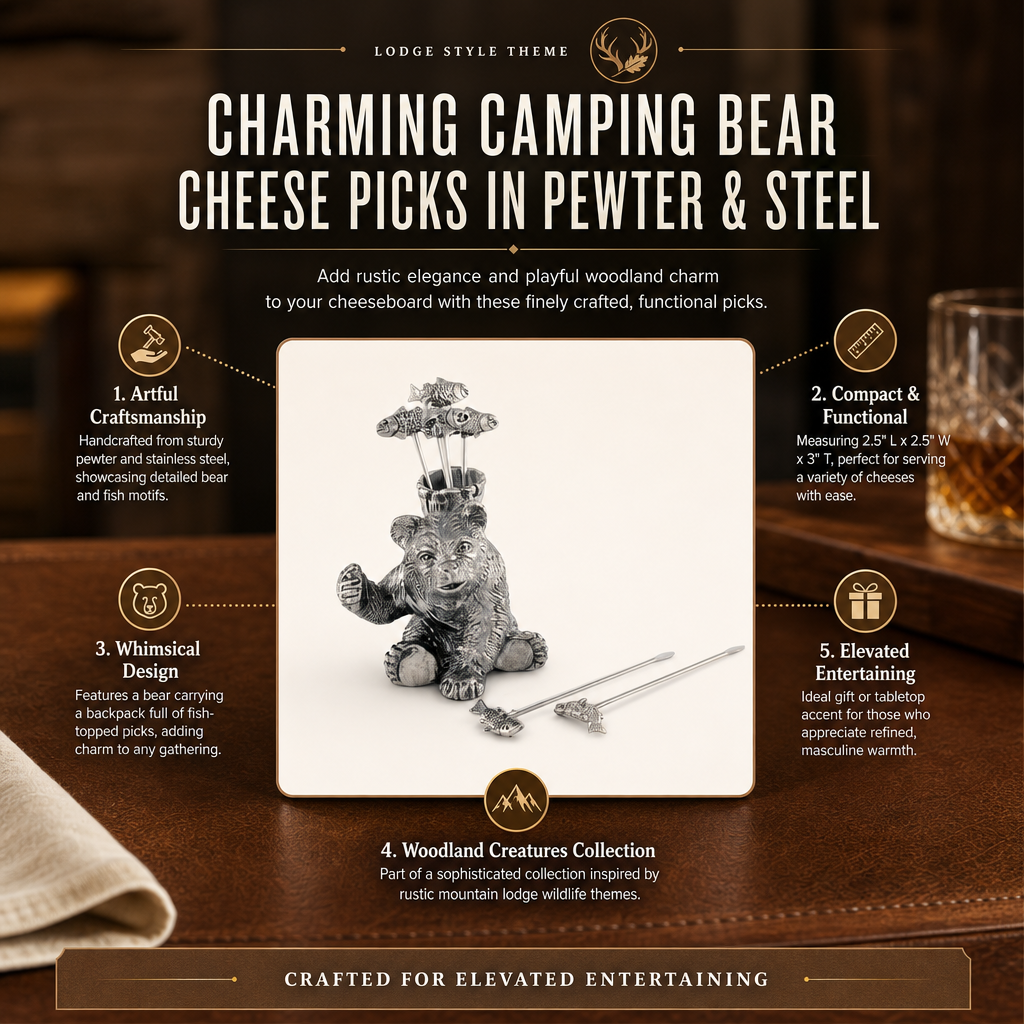Camping Bear Cheese Picks