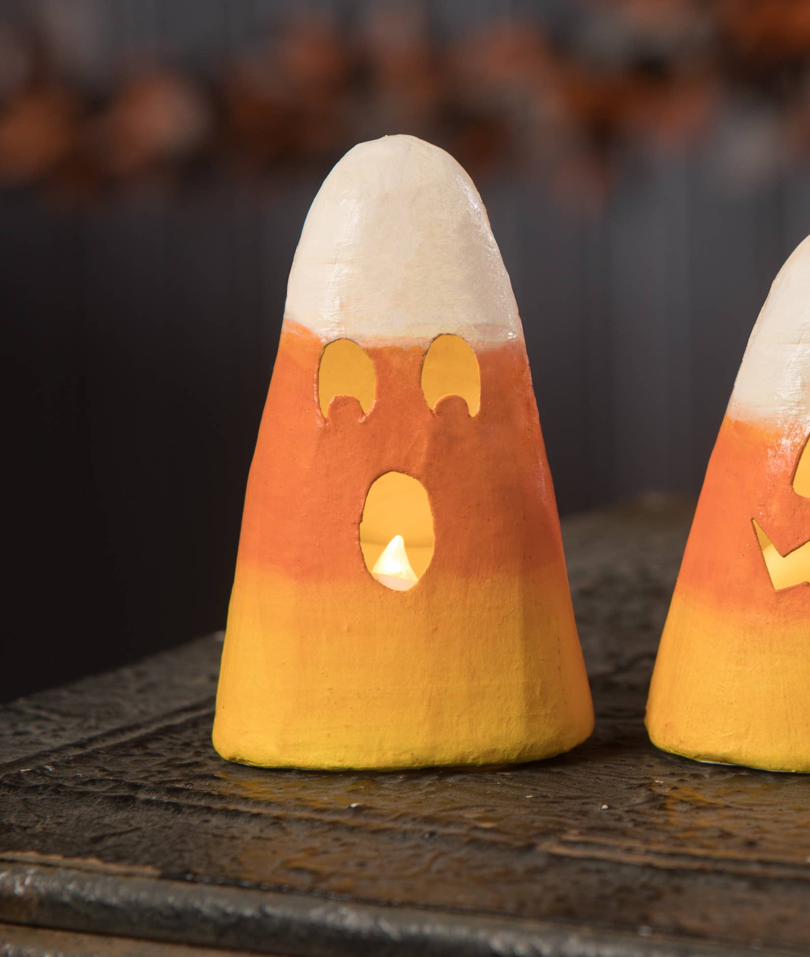 Surprised Candy Corn Luminary