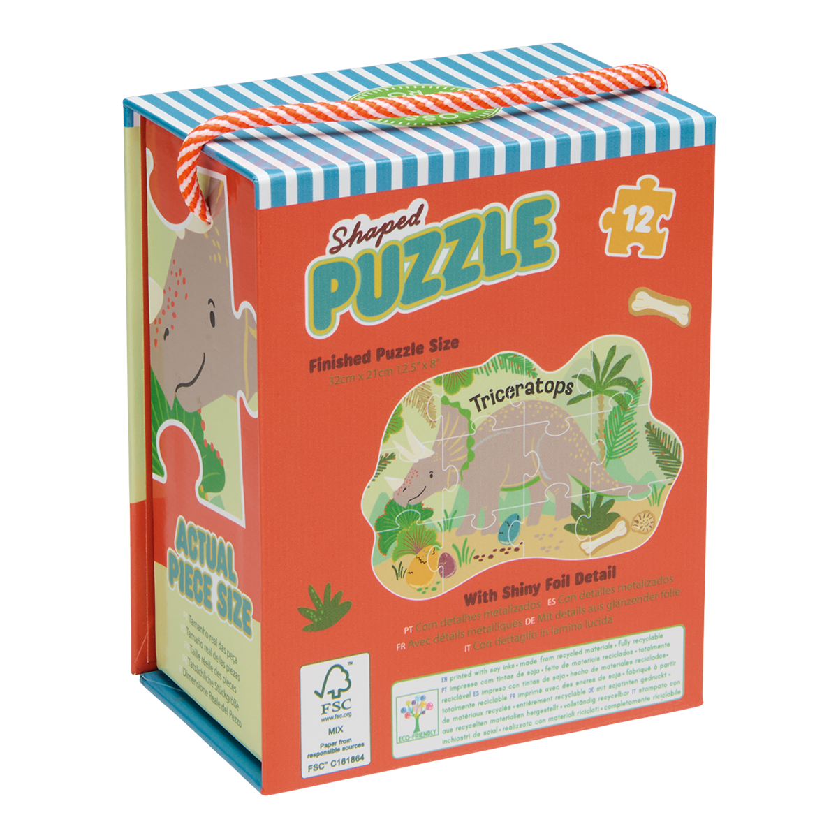 Dinosaur 12pc Shaped Jigsaw Puzzle