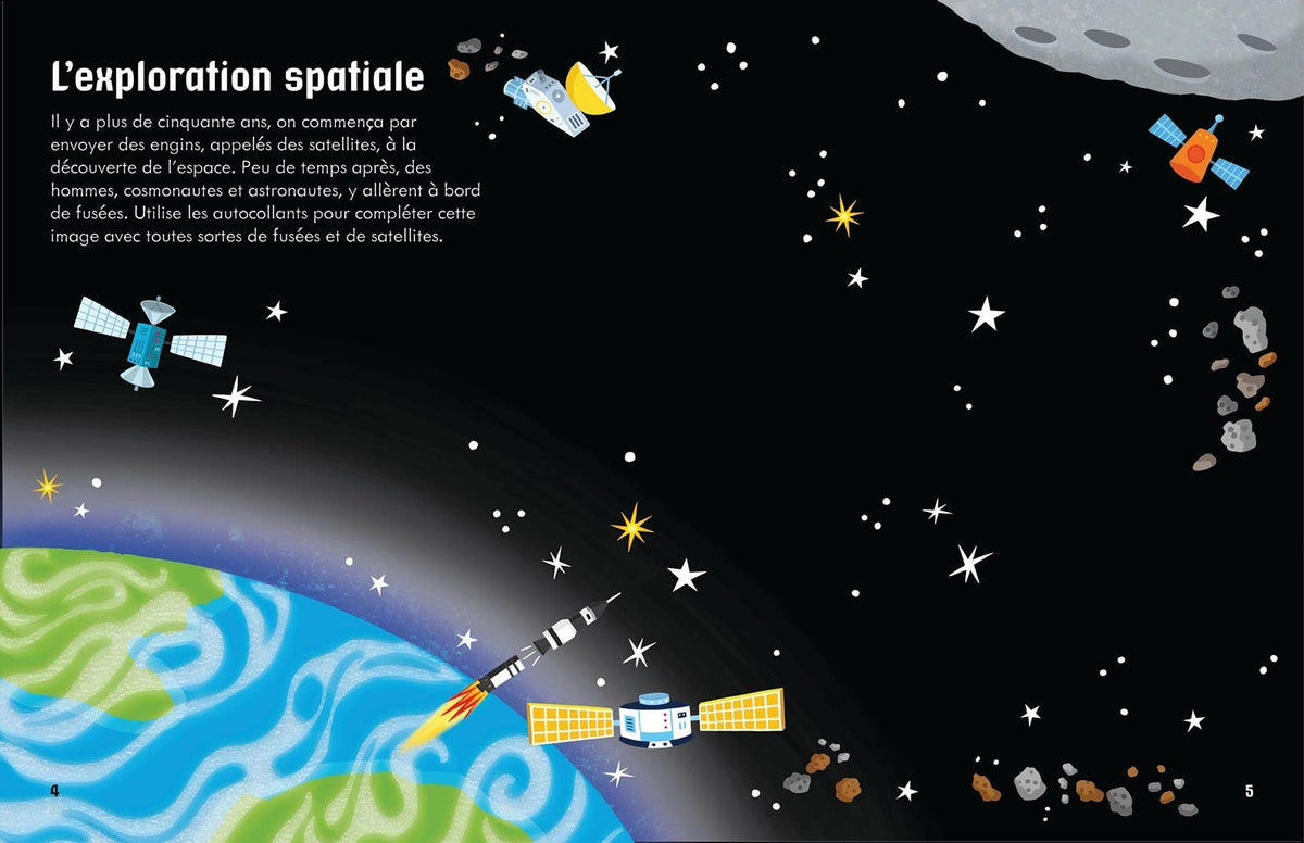 First Sticker Book Space: Usborne