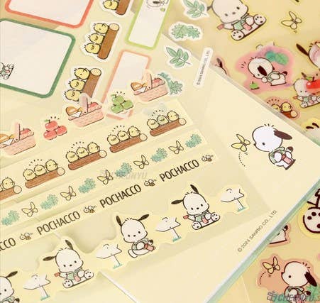 Pochacco Cute Diary Deco Bag Set/ Sanrio/ gift set