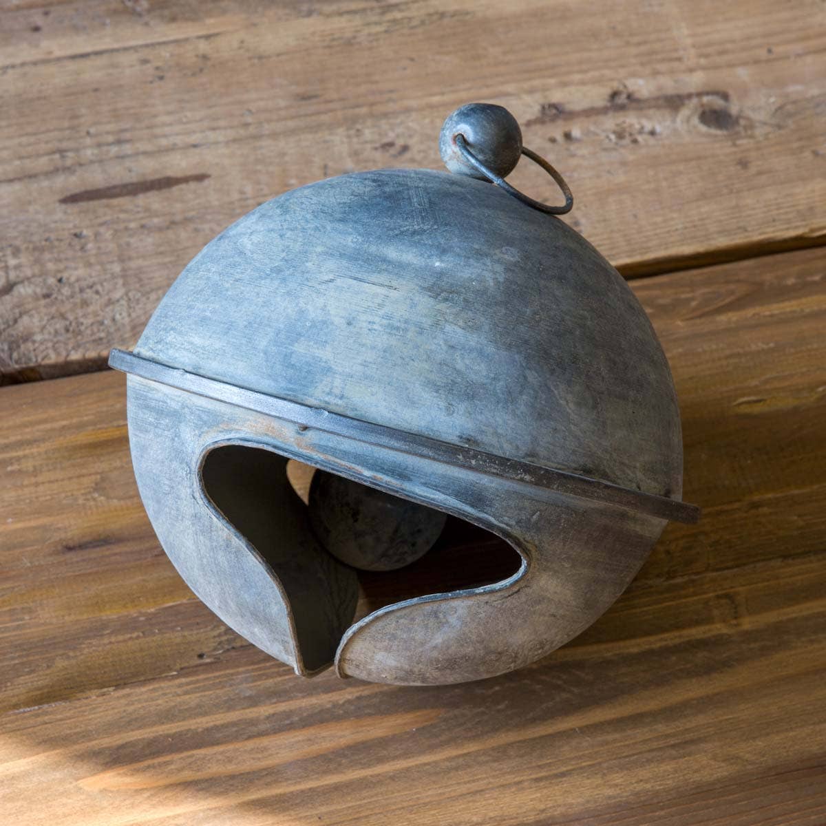 Weathered Tin Jingle Bell Large