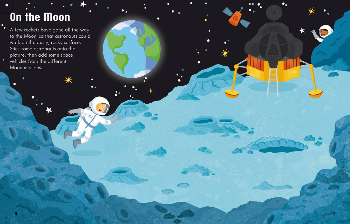 First Sticker Book Space: Usborne