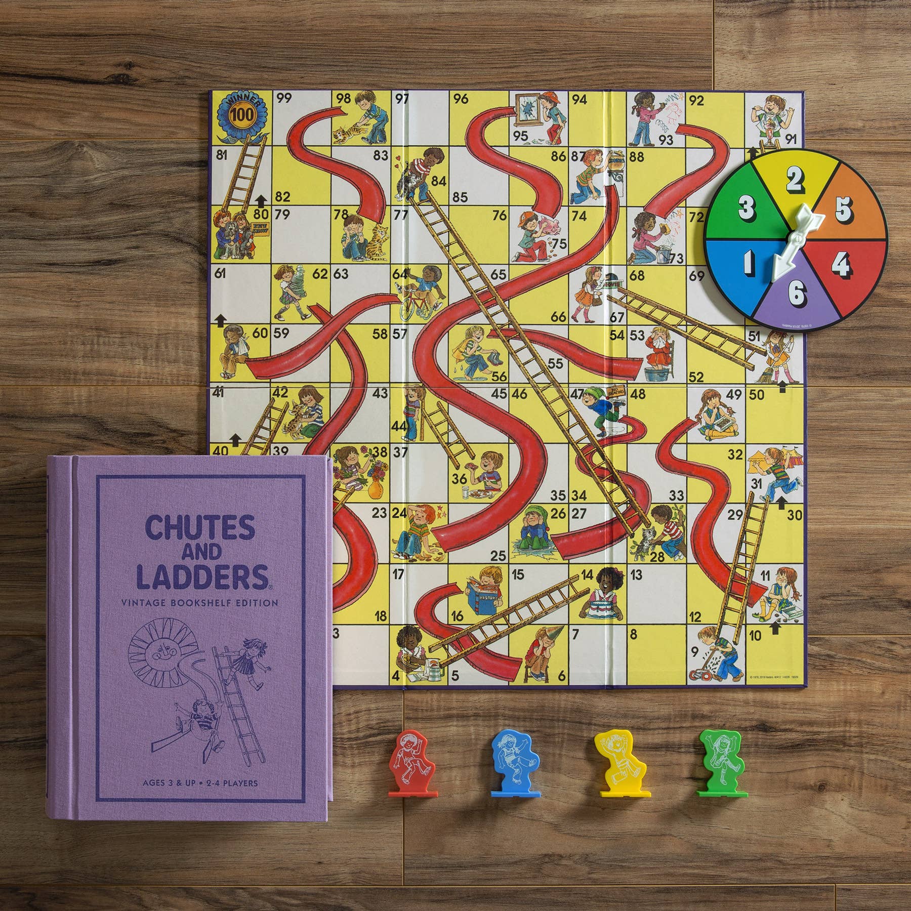 WS Game Company Chutes and Ladders Vintage Bookshelf Edition