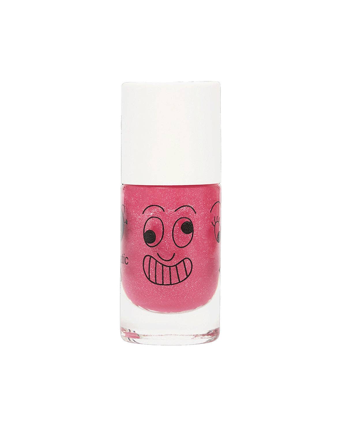 Nail Polish for Kids GLITTER SINGLE KITTY Pink Glitter