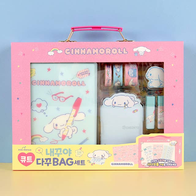 Cinnamoroll Cute Diary Deco Bag Set/ Sanrio/ gift set