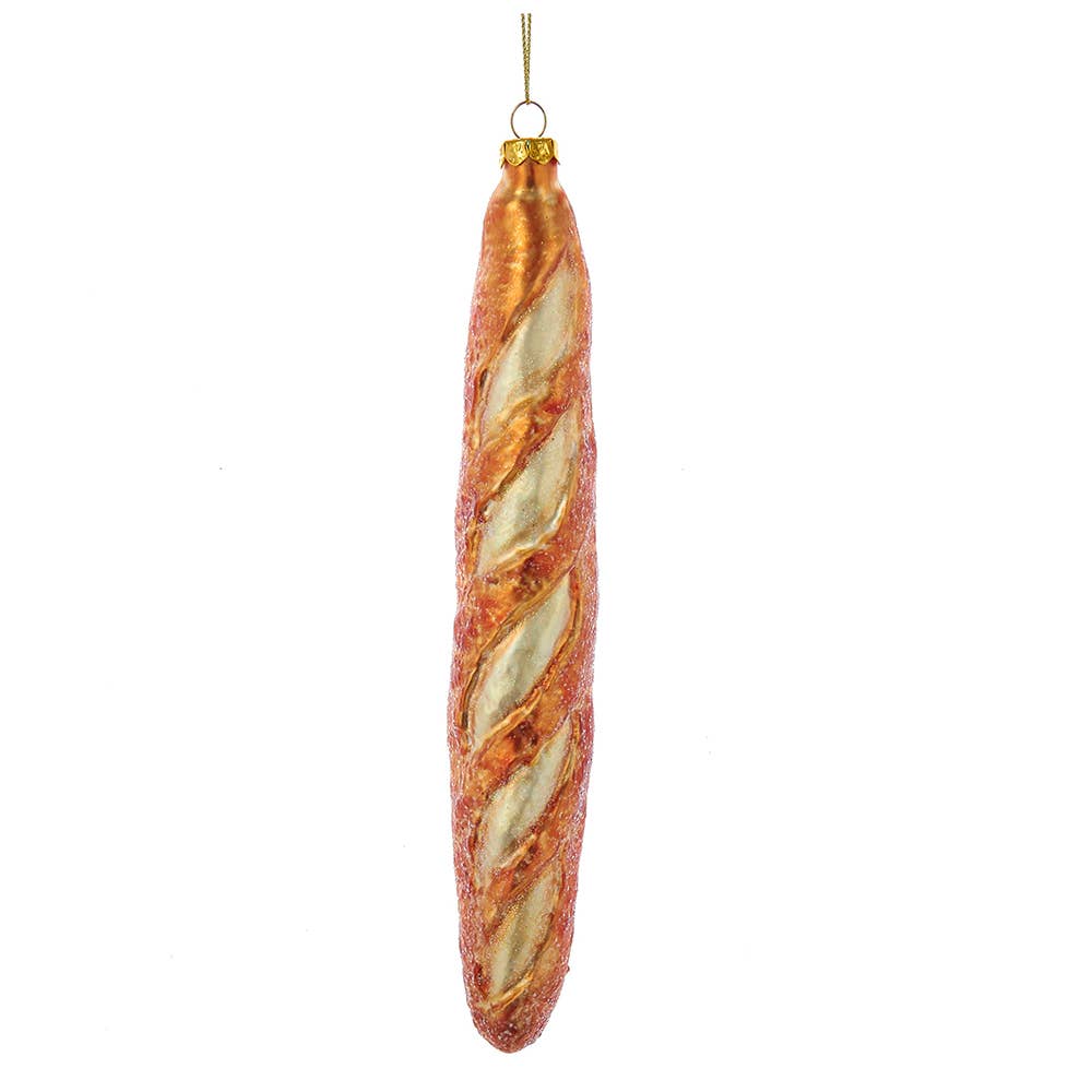 7.75"NOBLE GEMS FRENCH BAGUETTE ORNAMENT