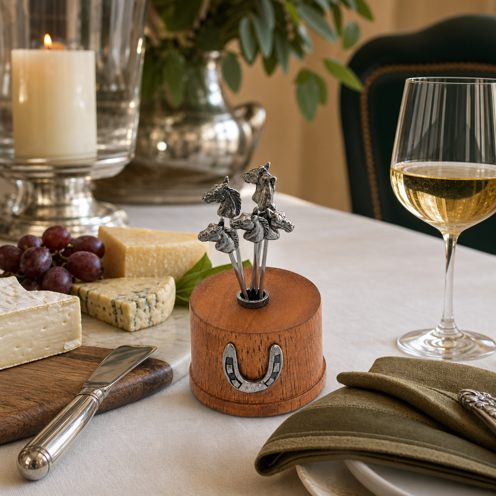 Equestrian Cheese Pick Set