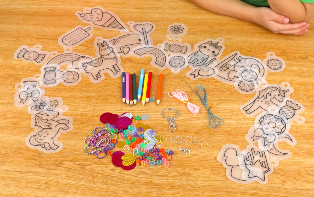 Shrink Art Jewelry Kit - Unicorns and Rainbows