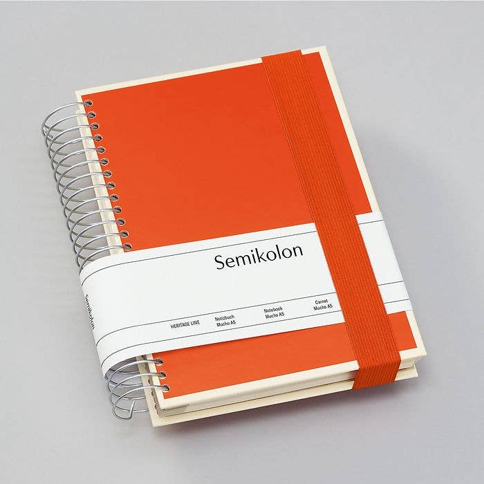 Heritage Line - Spiral Notebook Mucho: Orange / Medium