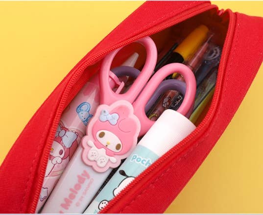 Hello Kitty Cotton Applique Pencil Case Multi Pouch