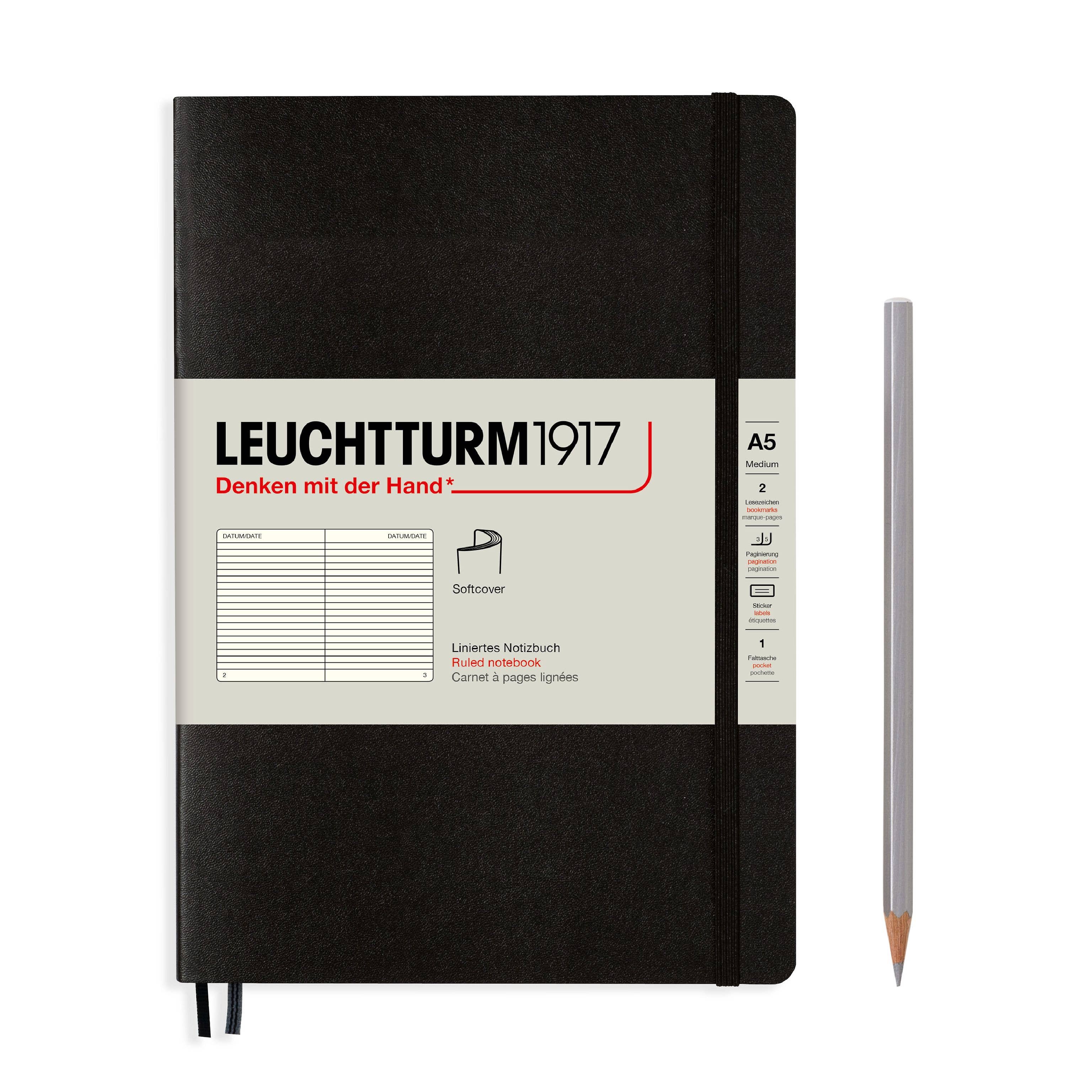 Notebooks - Medium (A5): Red / Hardcover / Ruled