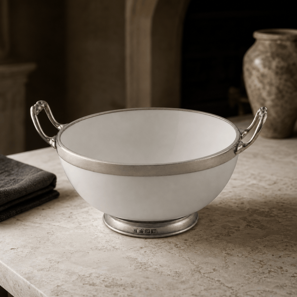 Serving Bowl Porcelain with Handles