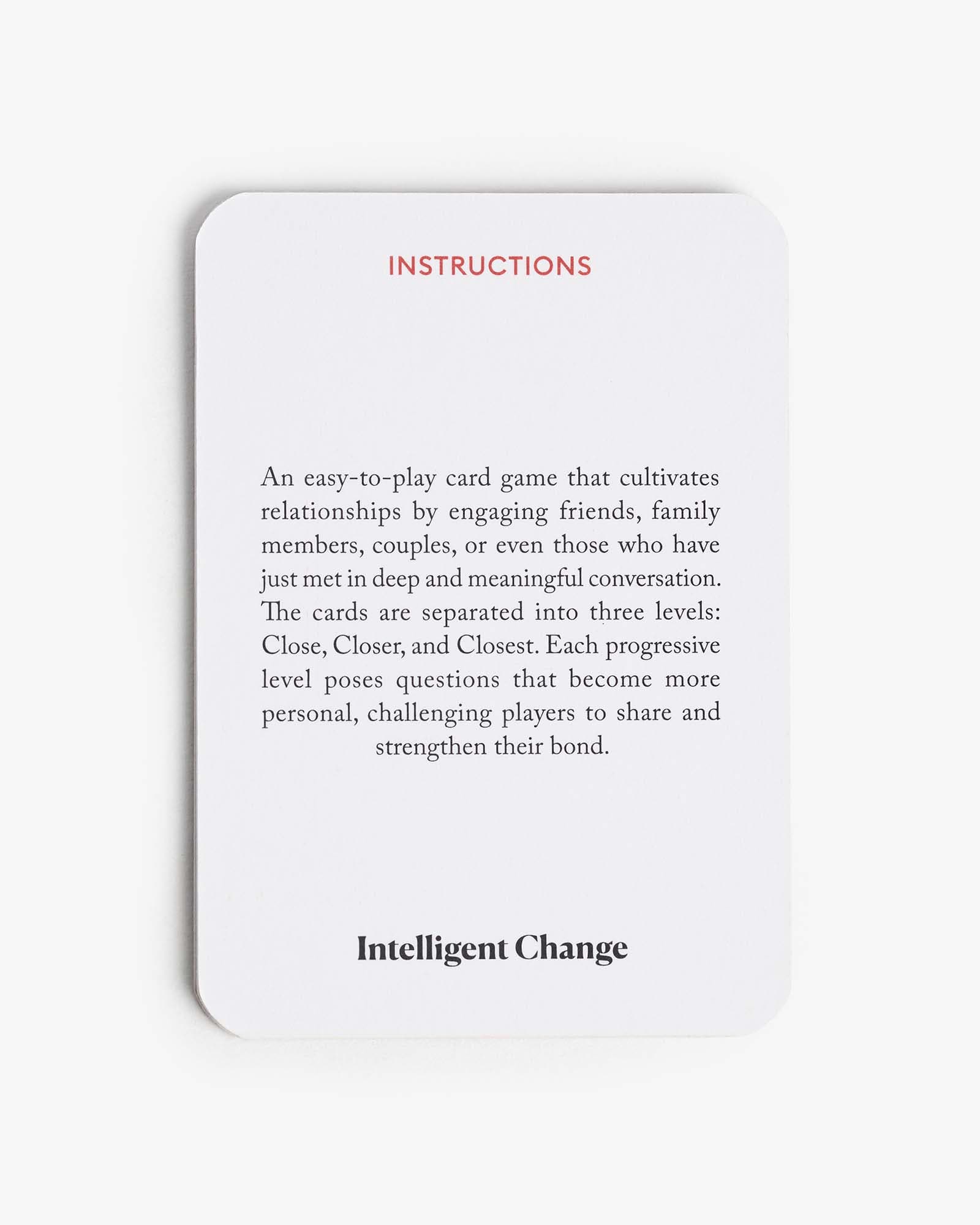 Get Closer Conversation Game - Original