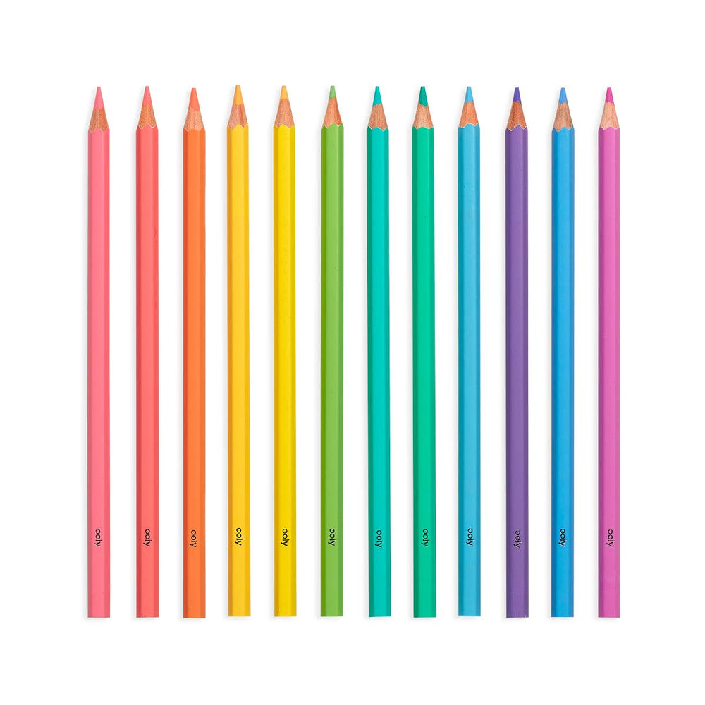 Pastel Hues Colored Pencils - Set of 12