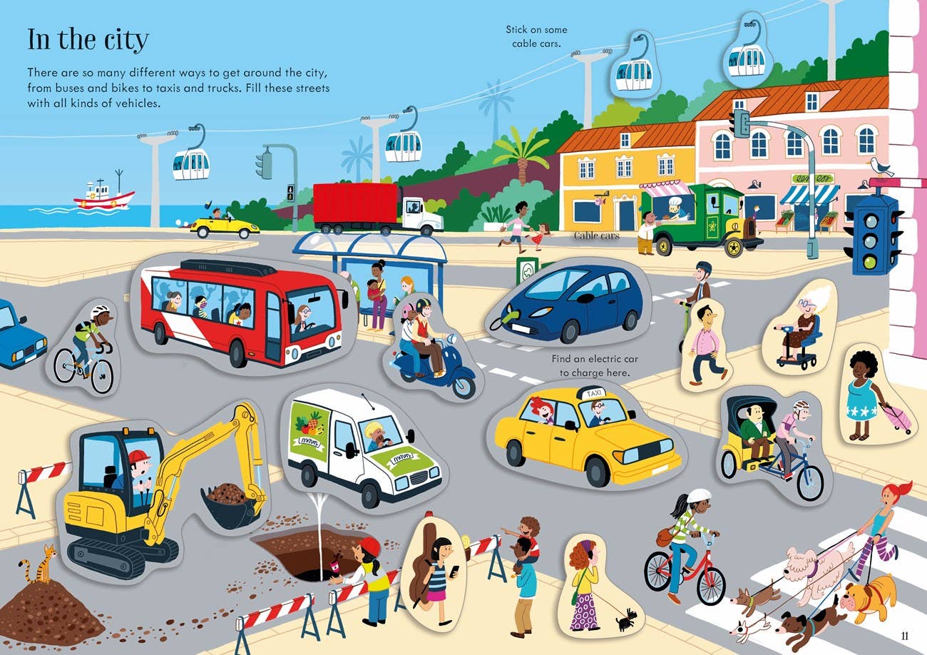 Little First Stickers Travel: Usborne
