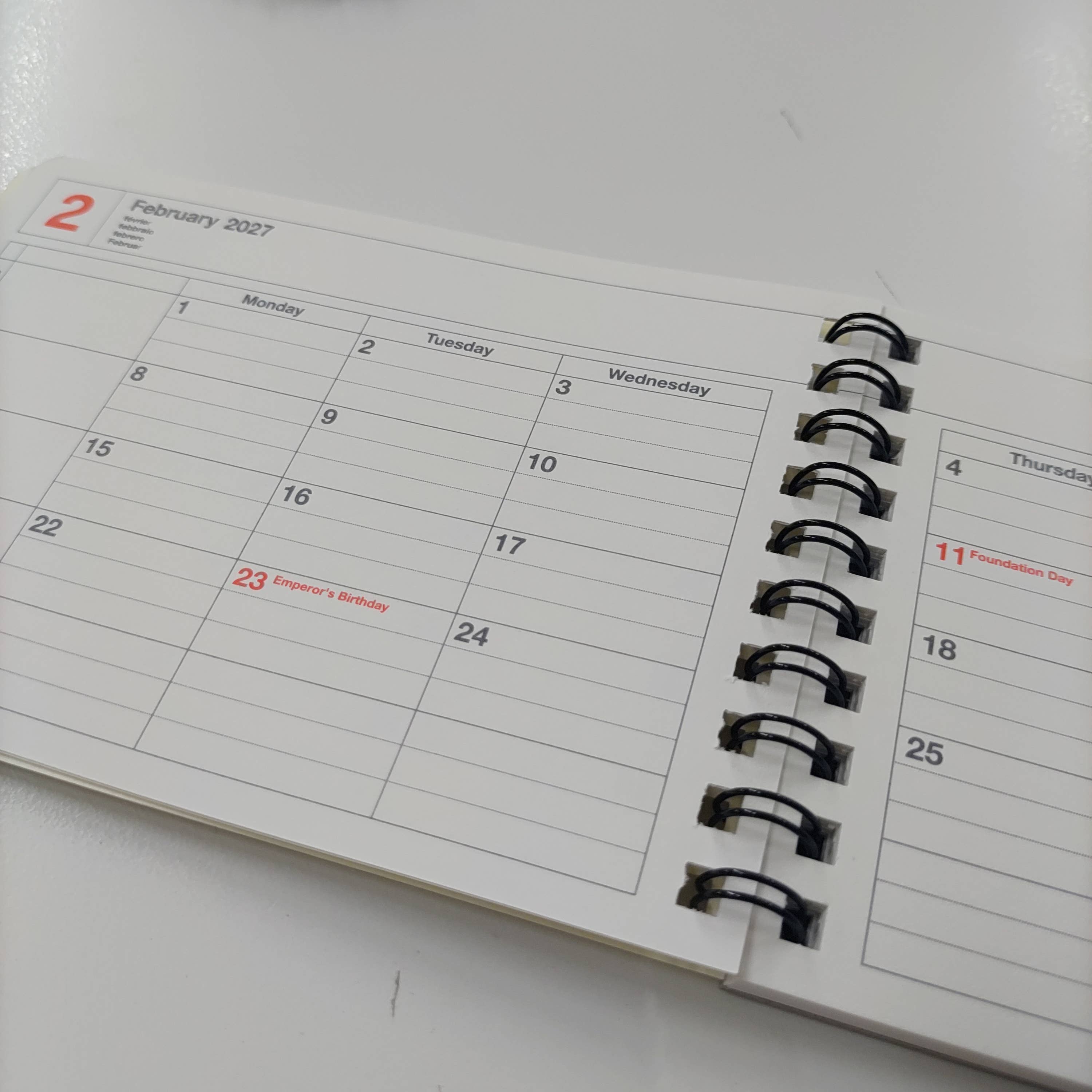 Notebook Calendar 2027 – Monthly Planner with Notes B7, XS : Khaki