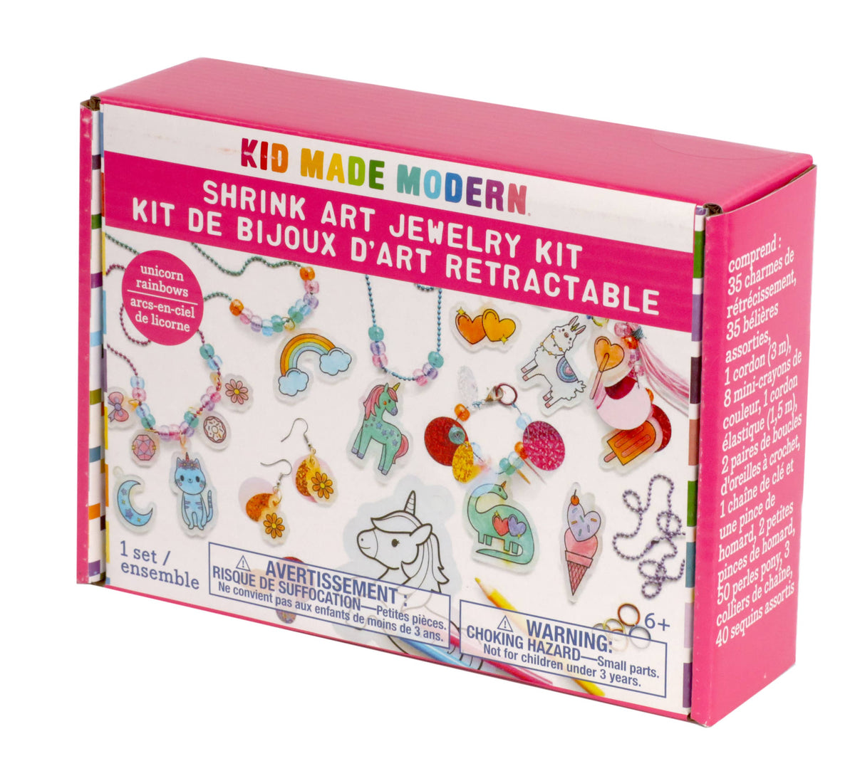 Shrink Art Jewelry Kit - Unicorns and Rainbows
