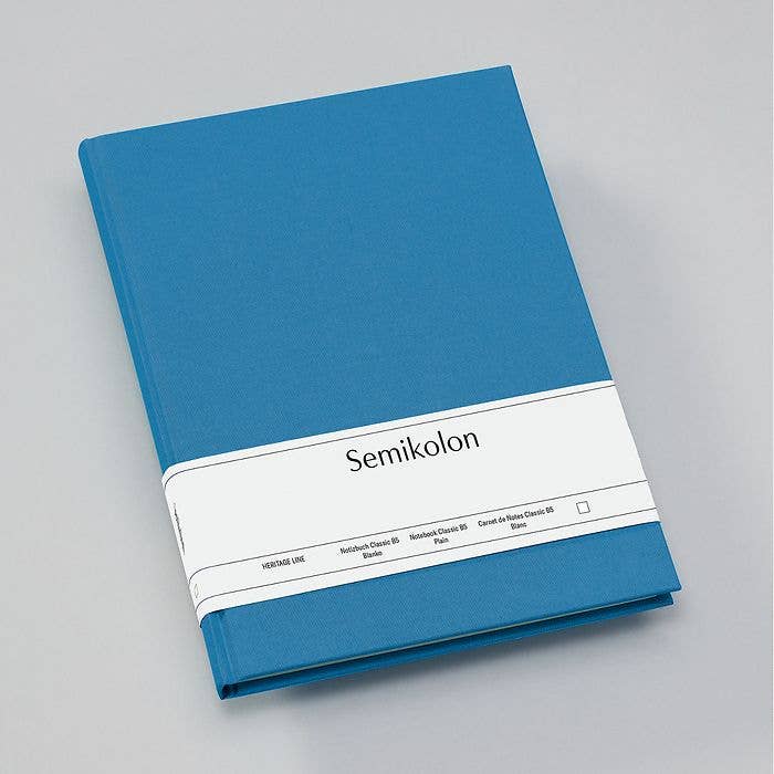 Heritage Line - Notebook Classic: Plain / B5 / Azzurro