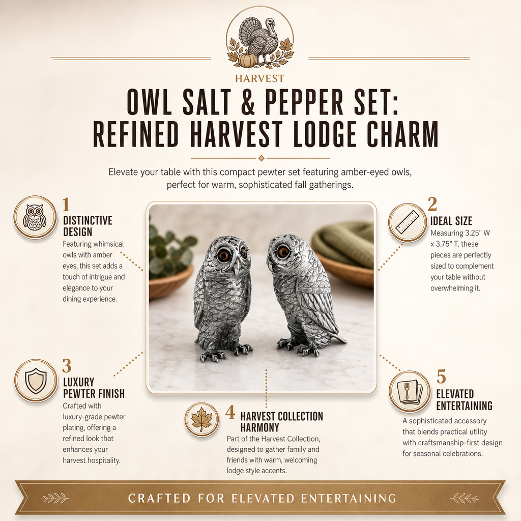 Owl Salt & Pepper Set