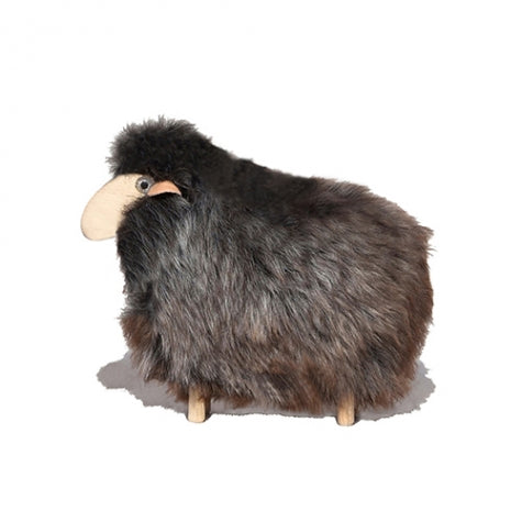 Little Lamb, Brown Wool Plush, Beech Wood | Meier, Germany
