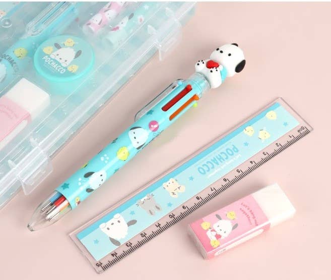 Sanrio Cinnamoroll Pencil, Pen School Office Stationery Set: Cinnamoroll