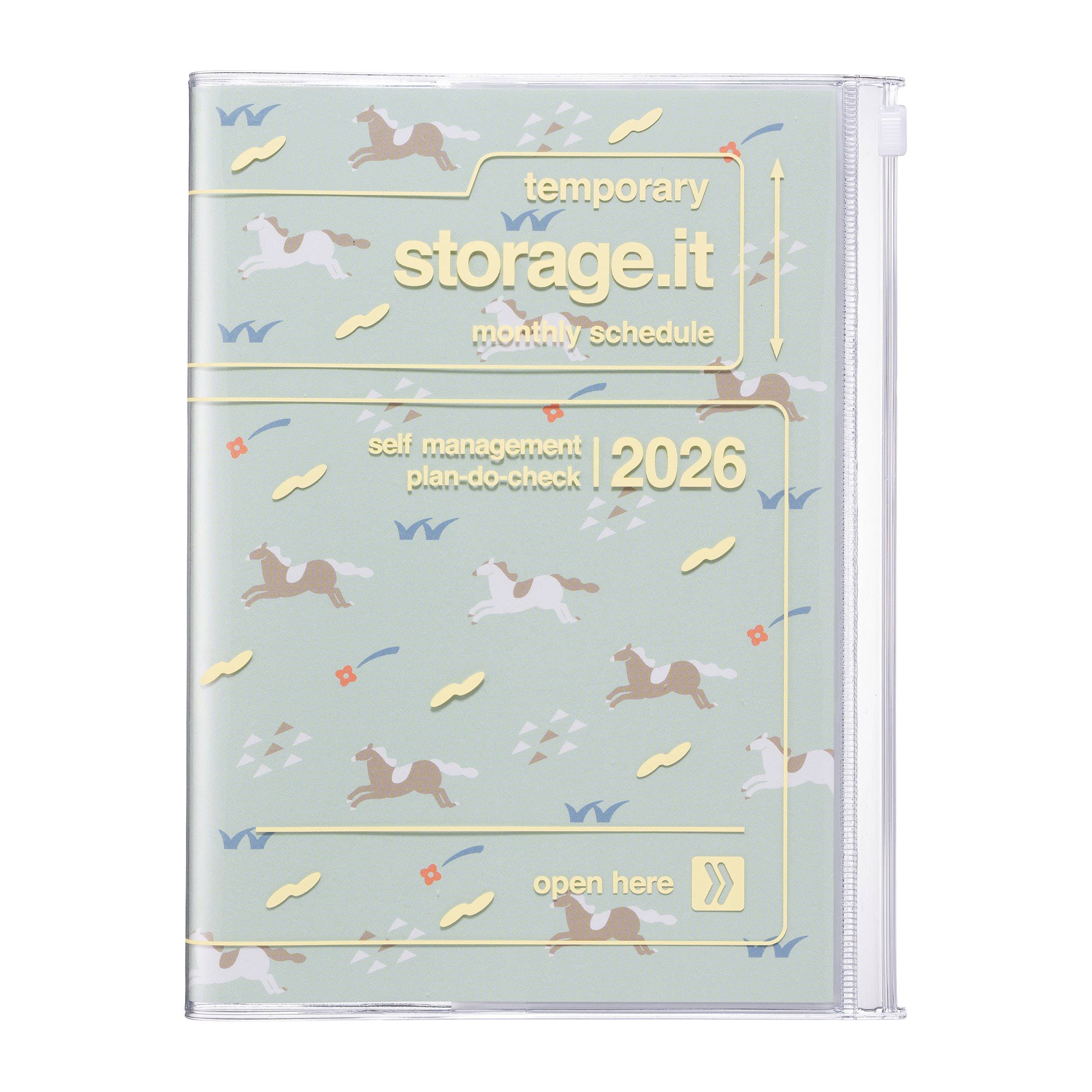 Design Planner 2026,Monthly,A5,Storage.it/Horse: Mint