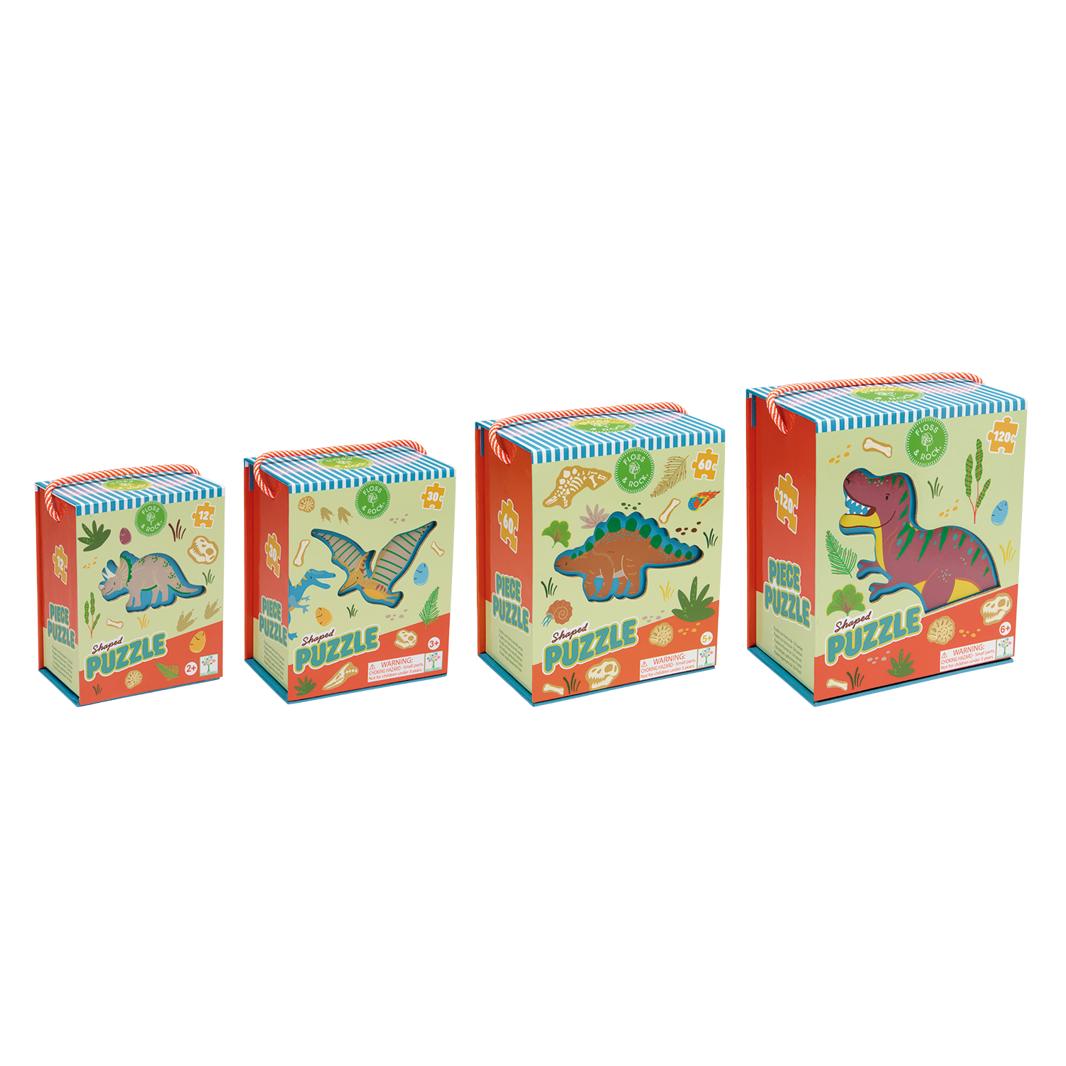 Dinosaur 12pc Shaped Jigsaw Puzzle