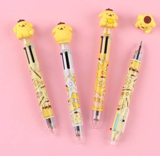 Sanrio Characters 6 Color Ball Point Pencil- 0.7mm : Hello Kitty