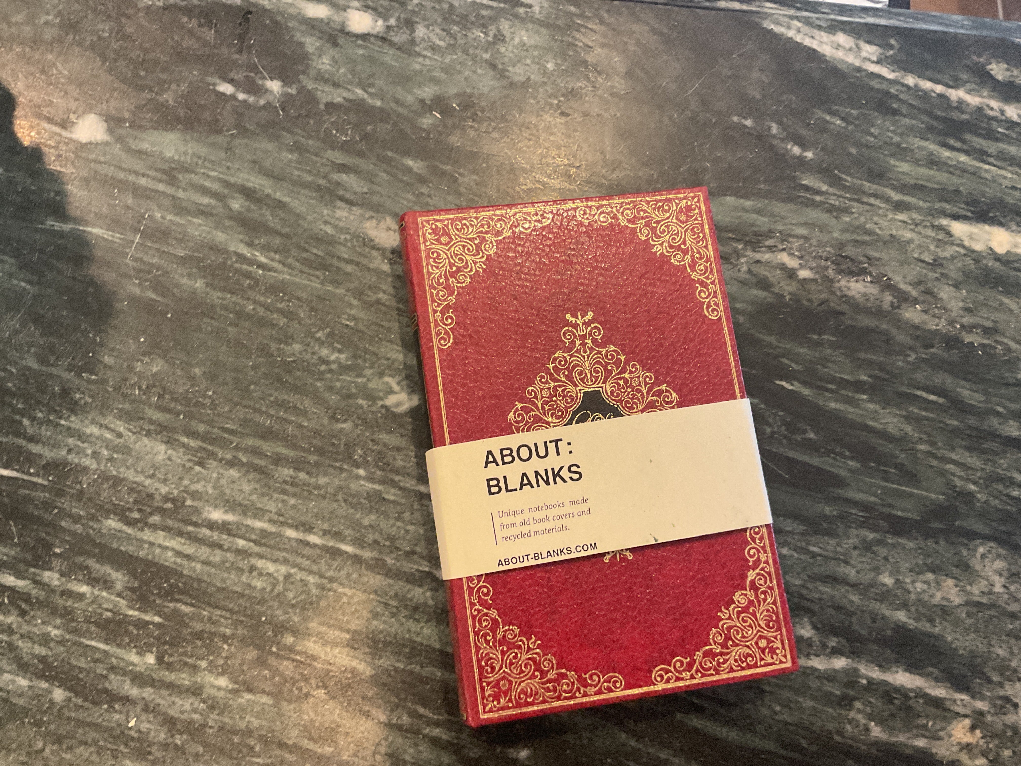 Vintage About Blanks Notebook: Pabellón de repost