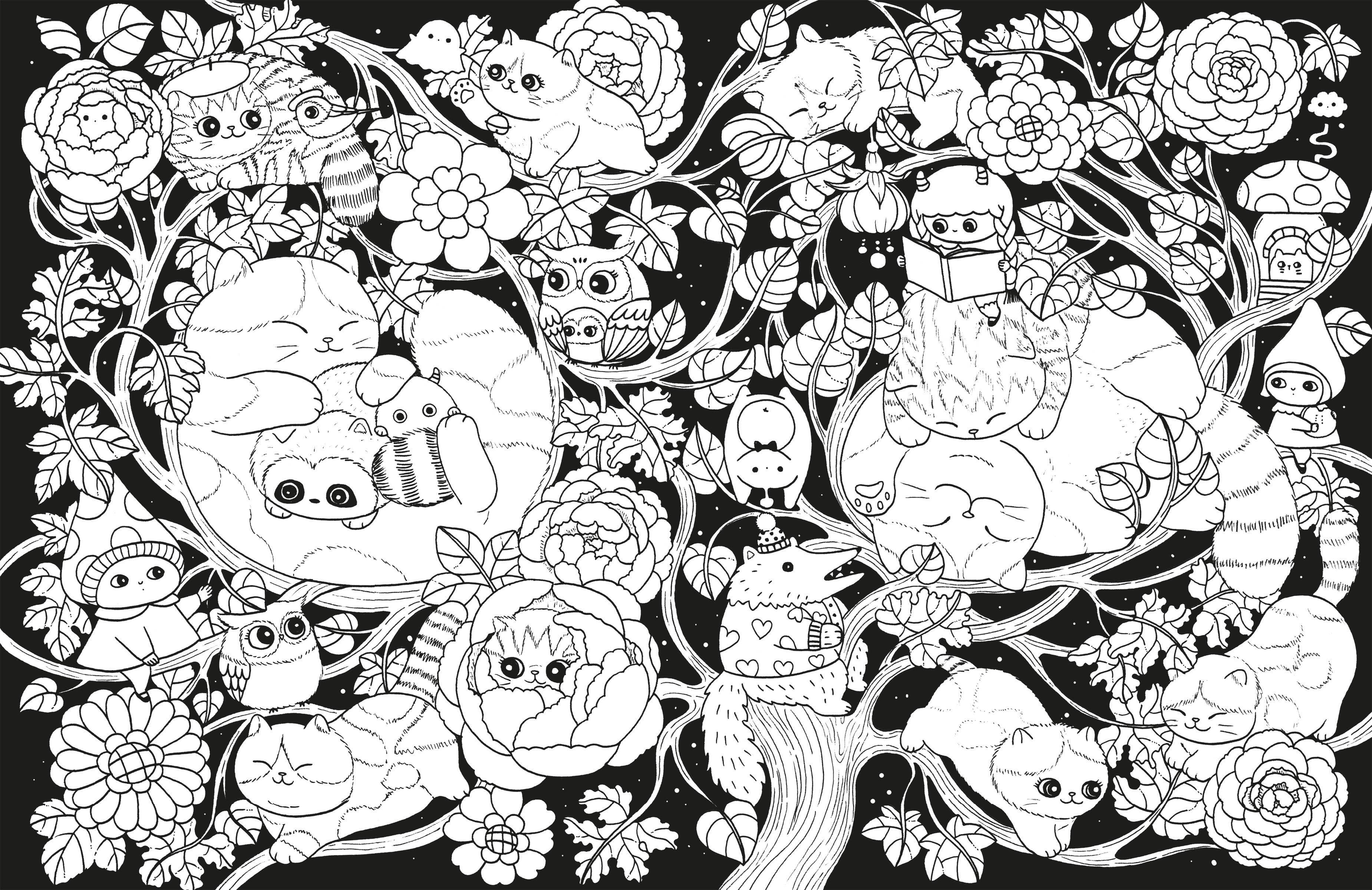 A Million Kittens: Adorable Felines to Color