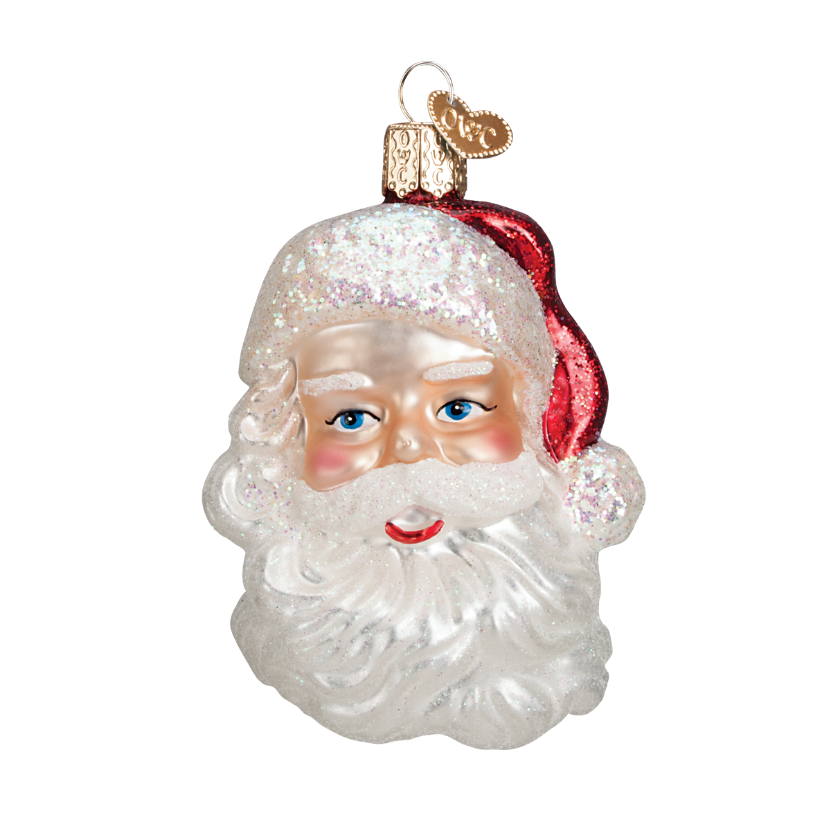 Mid-Century Santa Head Ornament