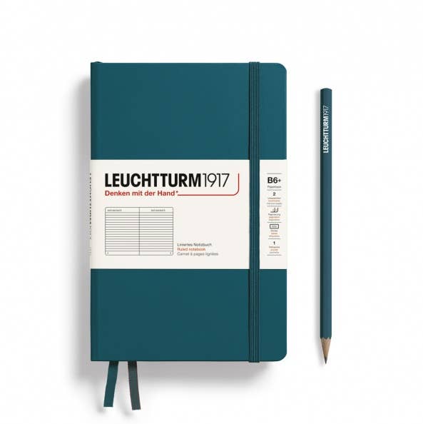Notebooks - Paperback (B6+): Pacific Green / Softcover / Ruled