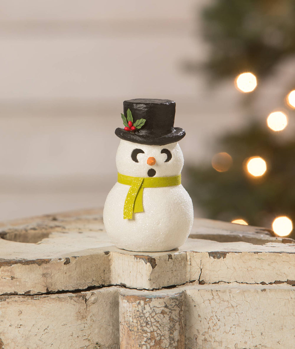 Snowman Luminary Surprised