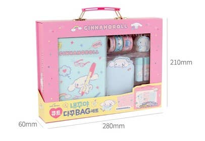 Cinnamoroll Cute Diary Deco Bag Set/ Sanrio/ gift set