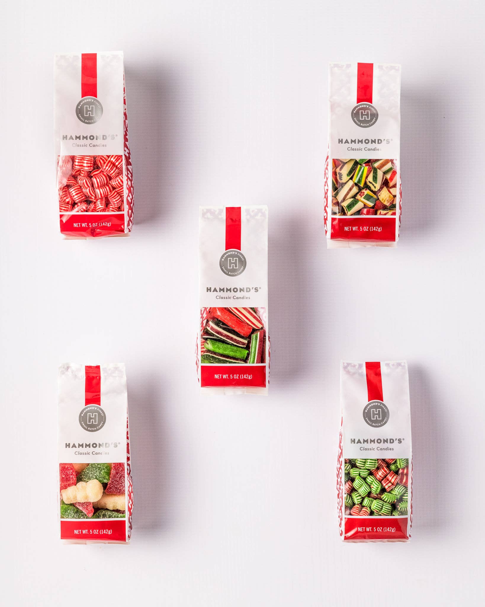 Classic Candy - Filled Straws - Holiday Mix - 5 oz Gift Bag